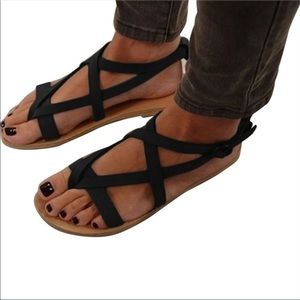 Cross belt classic summer sandals
